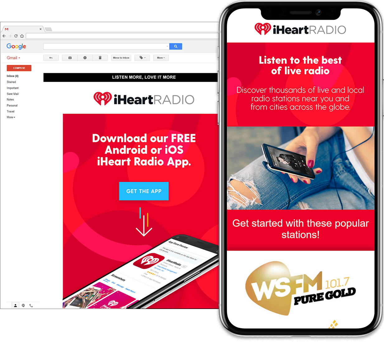 Email Design for iHeart Radio